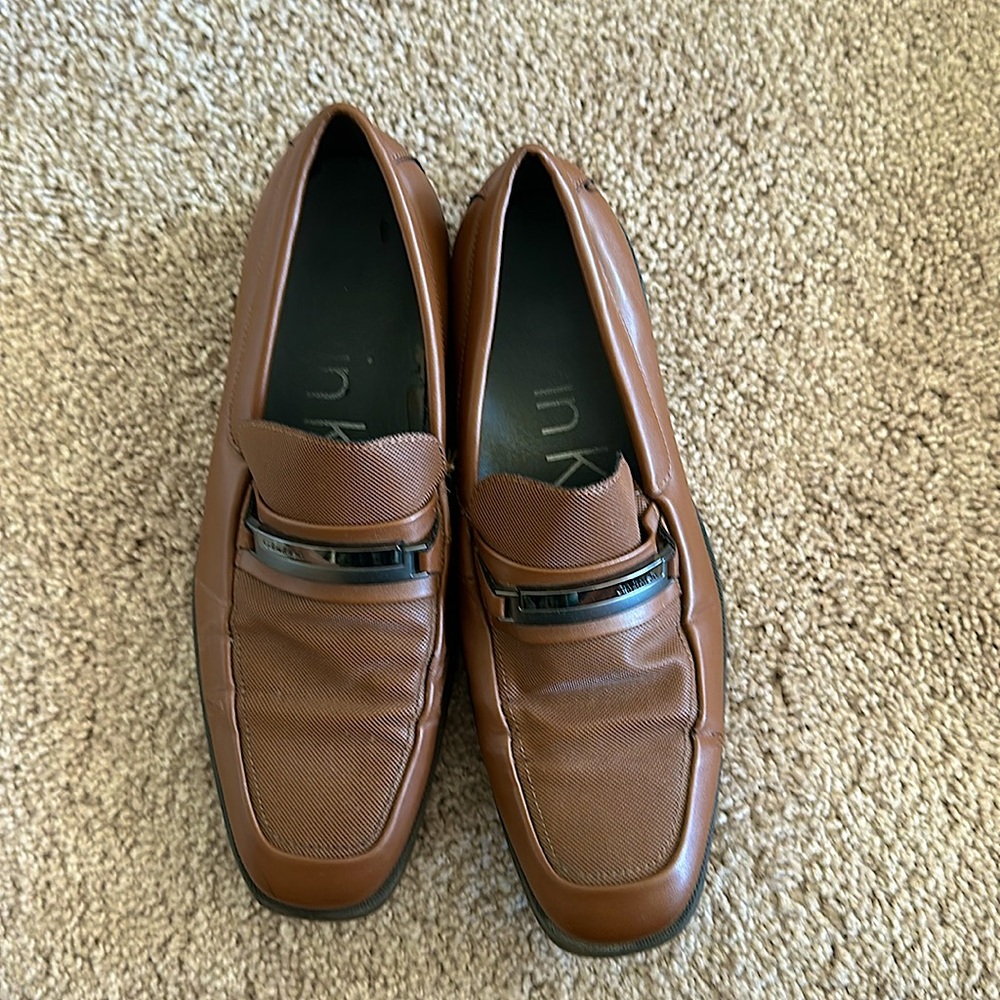 Calvin Klein Men’s Ernest 9.5 Brown Loafers